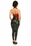 Daisy Corsets Top Drawer Red Patent Steel Boned Collared Bustier Top - Daisy Corsets - Flyclothing LLC
