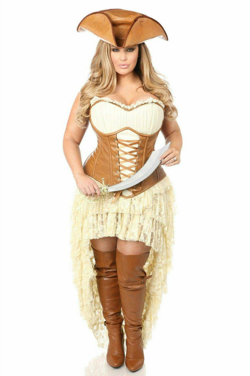 Daisy Corsets Top Drawer 4 PC Sexy Pirate Corset Costume - Daisy Corsets - Flyclothing LLC