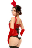 Daisy Corsets Top Drawer 4 PC Classic Red Bunny Corset Costume - Daisy Corsets - Flyclothing LLC