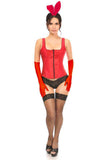Daisy Corsets Top Drawer 4 PC Classic Red Bunny Corset Costume - Daisy Corsets - Flyclothing LLC