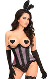Daisy Corsets Top Drawer 4 PC Pink Burlesque Bunny Corset Costume - Daisy Corsets - Flyclothing LLC