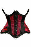 Daisy Corsets Top Drawer Red Burlesque Underwire Curvy Cut Waist Cincher Corset - Daisy Corsets - Flyclothing LLC