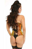 Daisy Corsets Top Drawer Sunset Holo Steel Boned Underbust Corset - Daisy Corsets - Flyclothing LLC