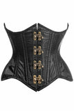 Daisy Corsets Top Drawer Double Steel Boned Black Brocade Curvy Underbust Corset - Daisy Corsets - Flyclothing LLC