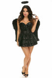 Daisy Corsets Top Drawer 4 PC Sequin Dark Angel Corset Costume - Daisy Corsets - Flyclothing LLC