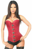 Daisy Corsets Top Drawer Wine Brocade Steel Boned Corset w/Clasp Closure - Daisy Corsets - Flyclothing LLC