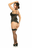 Daisy Corsets Top Drawer Steel Boned Fishnet Underbust Corset - Daisy Corsets - Flyclothing LLC