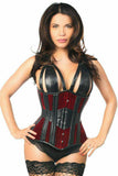 Daisy Corsets Top Drawer Red Velvet Steel Boned Underbust Corset - Daisy Corsets - Flyclothing LLC