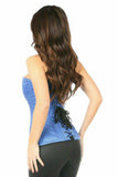 Daisy Corsets Top Drawer Royal Blue Brocade Steel Boned Corset - Daisy Corsets - Flyclothing LLC