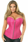 Daisy Corsets Top Drawer Fuchsia Brocade Steel Boned Corset - Daisy Corsets - Flyclothing LLC