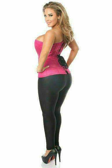 Daisy Corsets Top Drawer Fuchsia Brocade Steel Boned Corset - Daisy Corsets - Flyclothing LLC