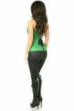 Daisy Corsets Top Drawer Emerald Green Brocade Steel Boned Corset - Daisy Corsets - Flyclothing LLC