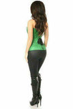 Daisy Corsets Top Drawer Emerald Green Brocade Steel Boned Corset - Daisy Corsets - Flyclothing LLC