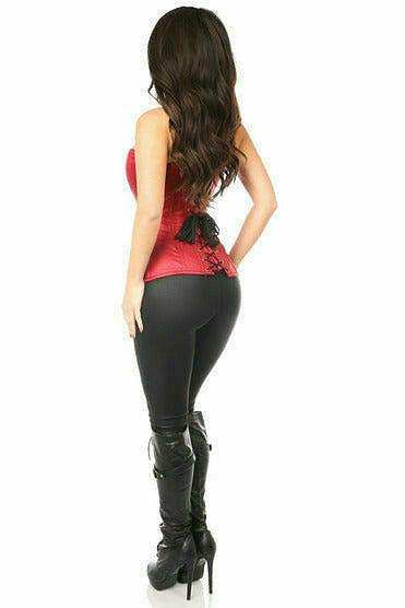 Daisy Corsets Top Drawer Wine Brocade Steel Boned Corset - Daisy Corsets - Flyclothing LLC