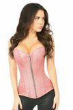 Daisy Corsets Top Drawer Dusty Rose Brocade Steel Boned Corset - Daisy Corsets - Flyclothing LLC