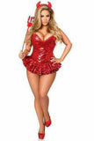 Daisy Corsets Top Drawer Premium Sequin Devil Corset Dress Costume - Daisy Corsets - Flyclothing LLC