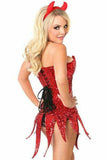 Daisy Corsets Top Drawer Red Sequin Devil Corset Dress Costume - Daisy Corsets - Flyclothing LLC