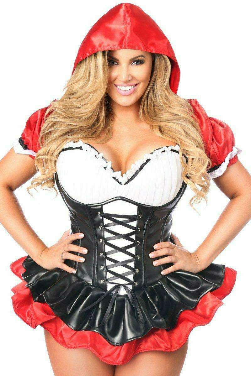 Daisy Corsets Top Drawer Premium Red Riding Hood Corset Dress Costume - Daisy Corsets - Flyclothing LLC