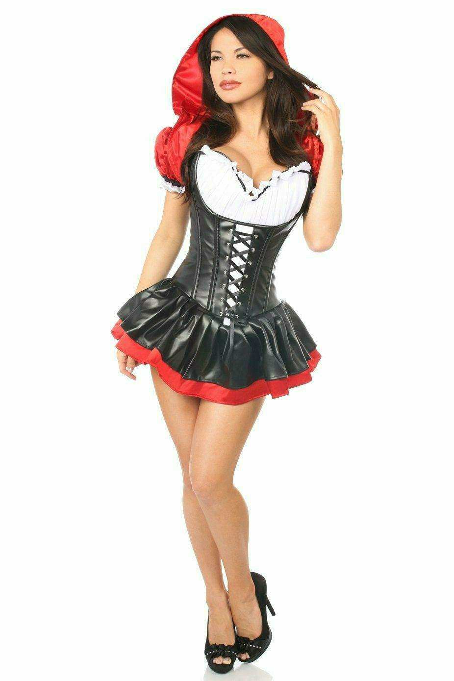 Daisy Corsets Top Drawer Premium Red Riding Hood Corset Dress Costume - Daisy Corsets - Flyclothing LLC