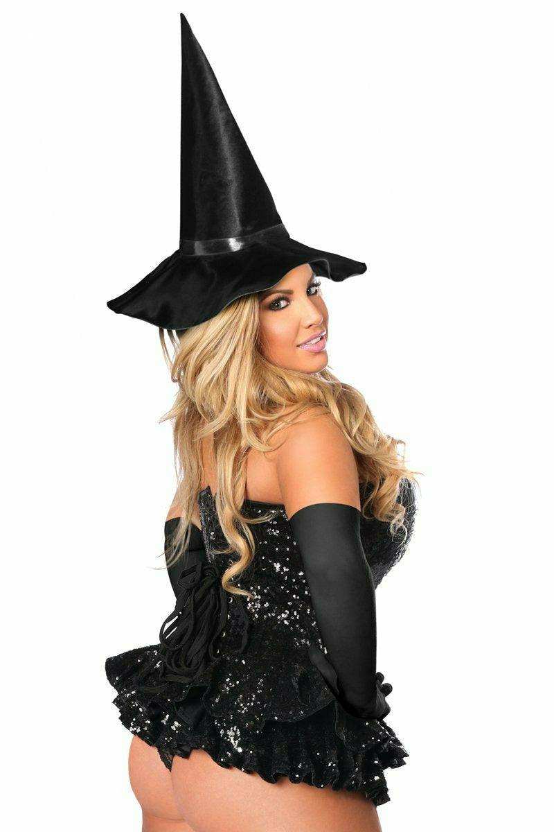 Daisy Corsets Top Drawer Premium Sequin Witch Corset Dress Costume - Daisy Corsets - Flyclothing LLC