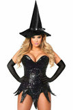 Daisy Corsets Top Drawer Sequin Witch Corset Dress Costume - Daisy Corsets - Flyclothing LLC