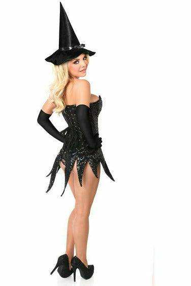 Daisy Corsets Top Drawer Sequin Witch Corset Dress Costume - Daisy Corsets - Flyclothing LLC