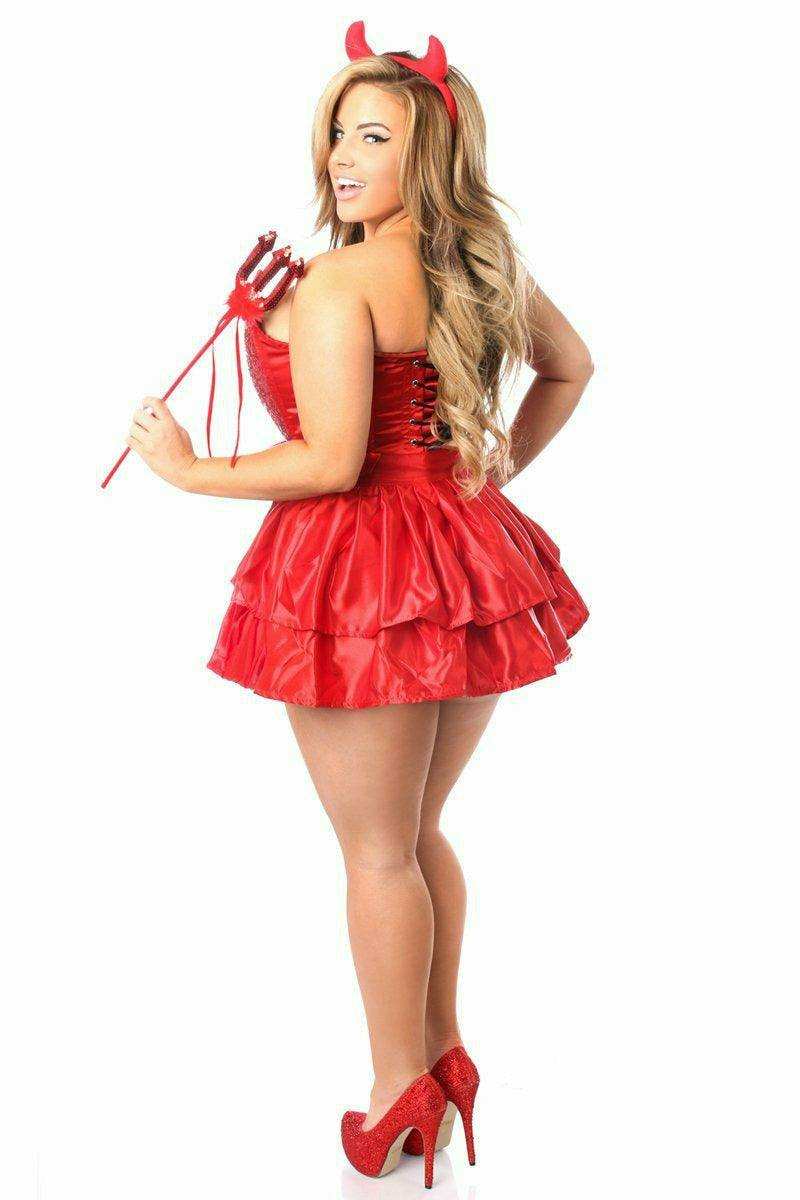 Daisy Corsets Top Drawer 4 PC Daring Devil Corset Costume - Daisy Corsets - Flyclothing LLC