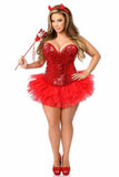 Daisy Corsets Top Drawer 4 PC Sexy Devil Corset Costume - Daisy Corsets - Flyclothing LLC