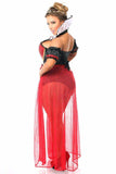 Daisy Corsets Top Drawer 6 PC Sexy Fairytale Red Queen Costume - Daisy Corsets - Flyclothing LLC