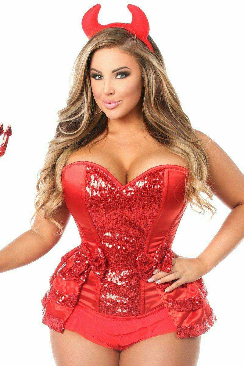 Daisy Corsets Top Drawer 5 PC Red Hot Devil Costume - Daisy Corsets - Flyclothing LLC