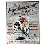 Rockmount Bronc Tin Metal Western Sign - Rockmount Clothing - Flyclothing LLC