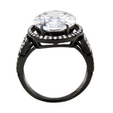 Alamode Stainless Steel Black IP Ring - Alamode - Flyclothing LLC