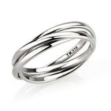 Alamode High polished Stainless Steel Interlocking Ring - Alamode - Flyclothing LLC