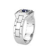 Alamode High polished (no plating) Stainless Steel Ring with Synthetic in Montana - Alamode - Flyclothing LLC