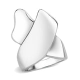 Alamode High polished (no plating) Stainless Steel Ring with NoStone in No Stone - Alamode - Flyclothing LLC