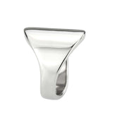 Alamode High polished (no plating) Stainless Steel Ring with NoStone in No Stone - Alamode - Flyclothing LLC
