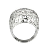Alamode High polished (no plating) Stainless Steel Ring with NoStone in No Stone - Alamode - Flyclothing LLC