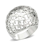 Alamode High polished (no plating) Stainless Steel Ring with NoStone in No Stone - Alamode - Flyclothing LLC
