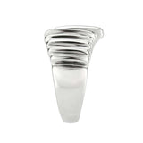 Alamode High polished (no plating) Stainless Steel Ring with NoStone in No Stone - Alamode - Flyclothing LLC