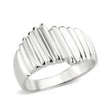 Alamode High polished (no plating) Stainless Steel Ring with NoStone in No Stone - Alamode - Flyclothing LLC