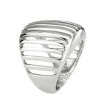 Alamode High polished (no plating) Stainless Steel Ring with NoStone in No Stone - Alamode - Flyclothing LLC