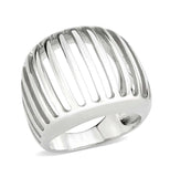 Alamode High polished (no plating) Stainless Steel Ring with NoStone in No Stone - Alamode - Flyclothing LLC