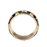 Alamode IP Rose Gold(Ion Plating) Stainless Steel Ring with Top Grade Crystal in Clear - Alamode - Flyclothing LLC
