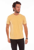 Scully Leather 100% Cotton New Mustard Short Sleeve T-Shirt - Scully Leather - Flyclothing LLC