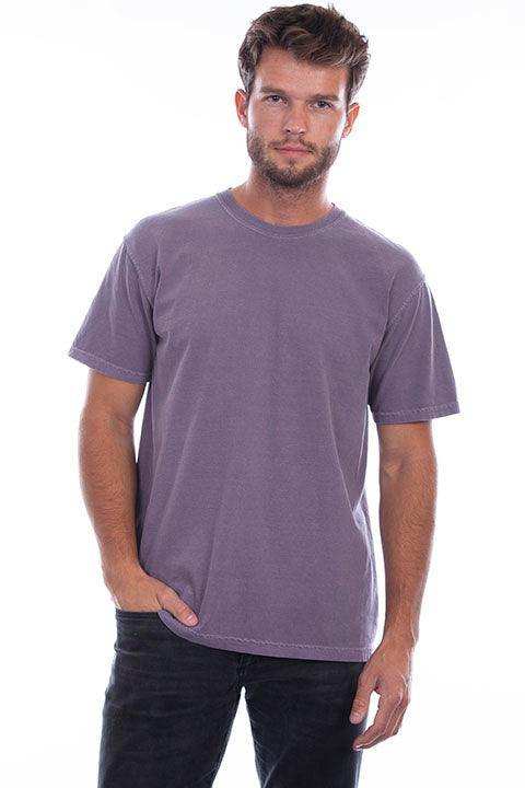 Scully Leather Wine Short Sleeve Tee Shirt - Scully Leather - Flyclothing LLC