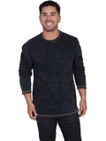 Scully CHARCOAL L/S RIB KNIT SHIRT - Scully Leather - Flyclothing LLC