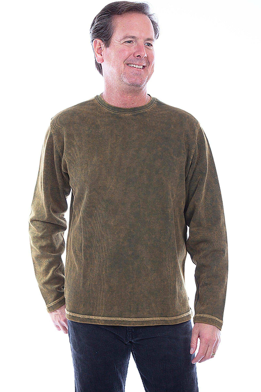 Scully MILITARY L/S RIB KNIT SHIRT - Scully Leather - Flyclothing LLC