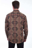 Scully Leather Tan Over Shirt Aztec Weave Mens Shirt - Scully Leather - Flyclothing LLC
