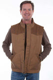 Scully TAN CANVAS VEST W/QUILTED PLAID LINING Jacket - Scully Leather - Flyclothing LLC