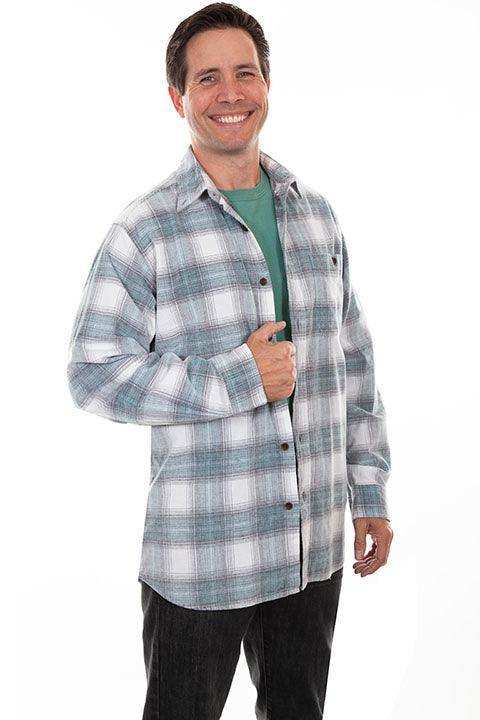 Scully STONE-JADE CORDUROY PLAID SHIRT - Scully Leather - Flyclothing LLC